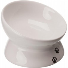 Trixie Ceramic Bowl Raised White Керамическая миска для кошек 150 мл (24798)
